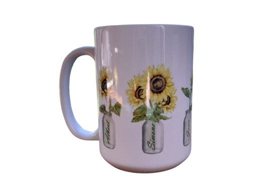 Jumbo mug - flowers